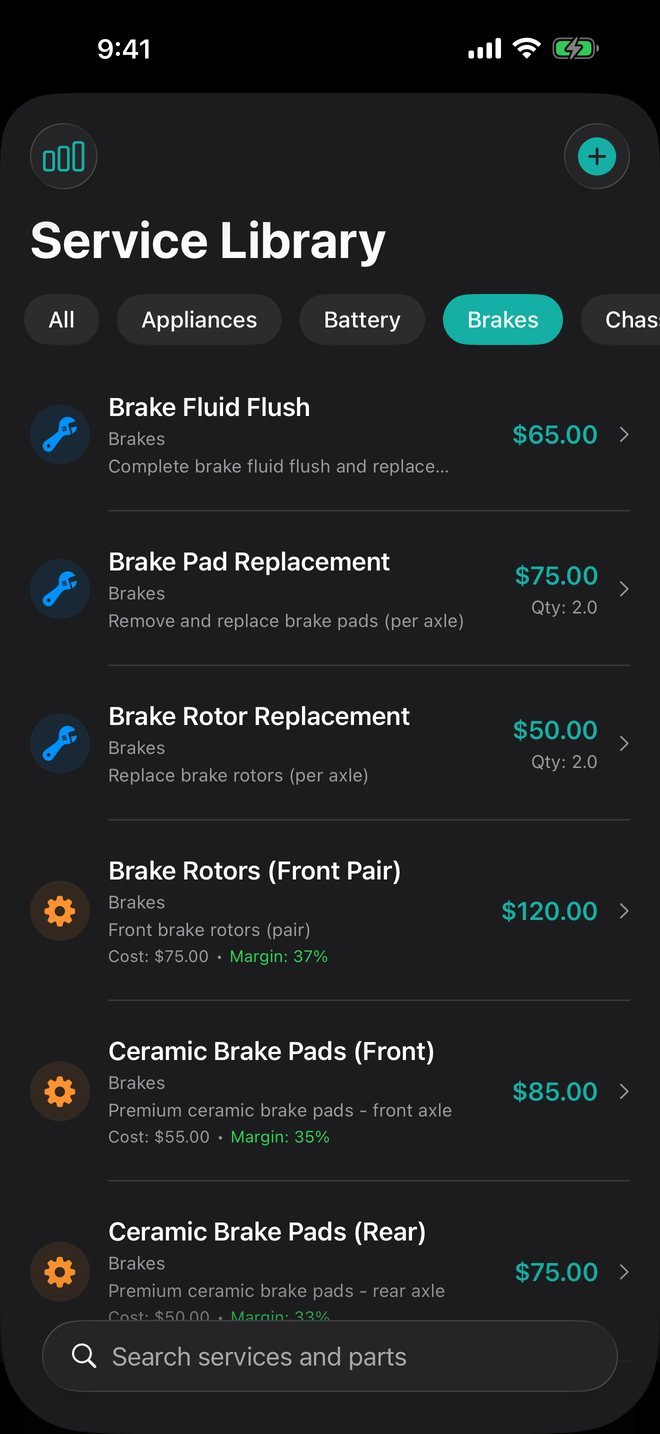 Trackara Pro on iPhone: Quote Your Bread-and-Butter Jobs in One Tap